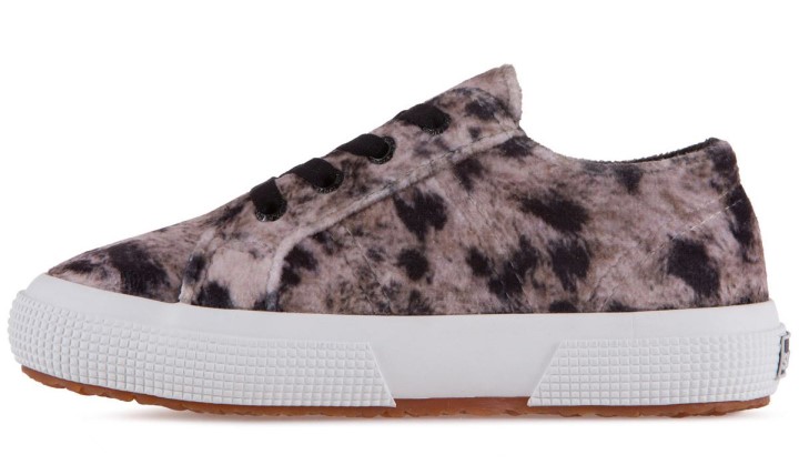 Superga 2750 Dječji Print Baršunasto Sivi Leopard