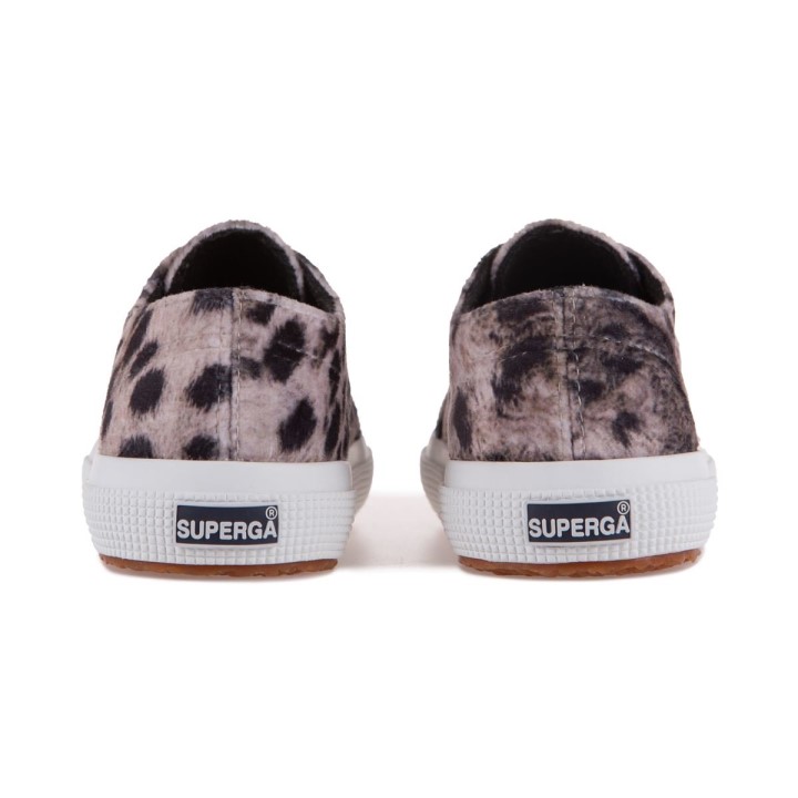 Superga 2750 Dječji Print Baršunasto Sivi Leopard