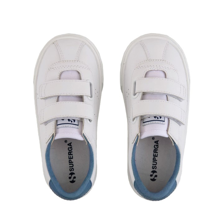 Superga 2843 Superga Sportski Klub S Kids Bijelo-plava Lt Kobalt