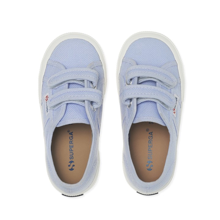Superga 2750 Jstrap Classic Kids Violet Lt-f Avorio