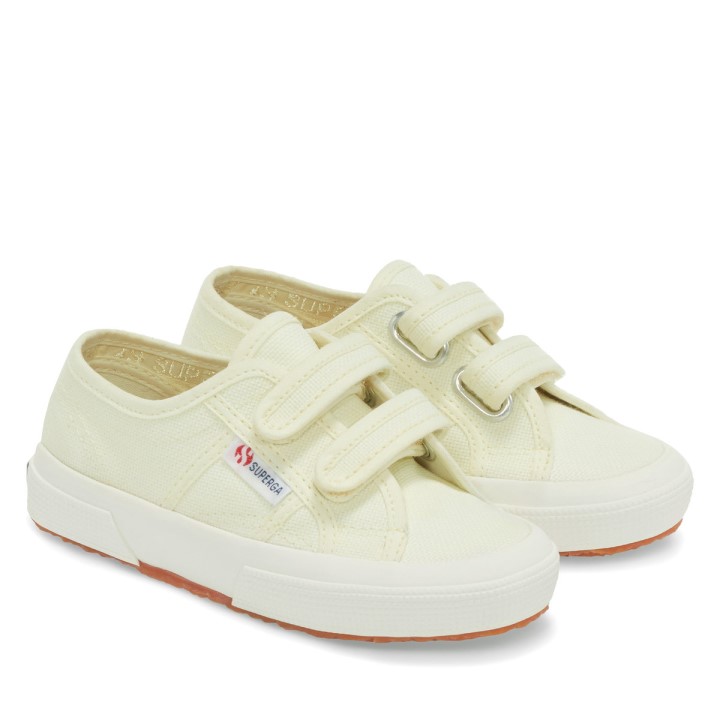 Superga 2750 Jstrap Classic Kids Zelena Lt-f Avorio