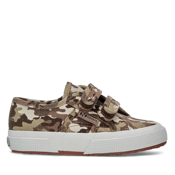 2750 Dječje Naramenice Camo Ripstop Beige Raw Camouflage Superga